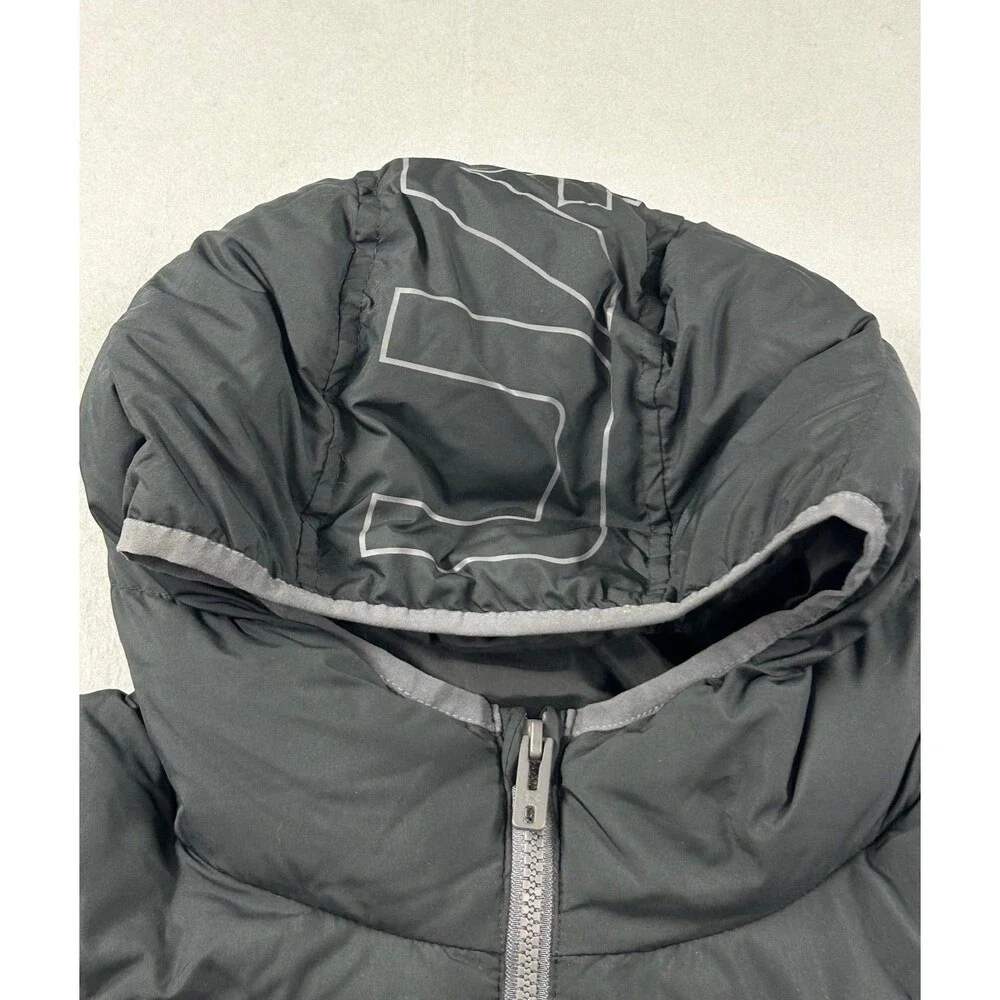 Under Armour Boys Pronto Puffer Jacket Pitch Black Hooded Coat